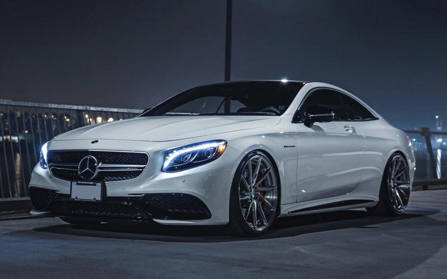 Mercedes-AMG S63 Coupe Pearl White by Exclusive Auto Spa on ADV.1 Wheels (ADV10R M.V2 CS) '2018